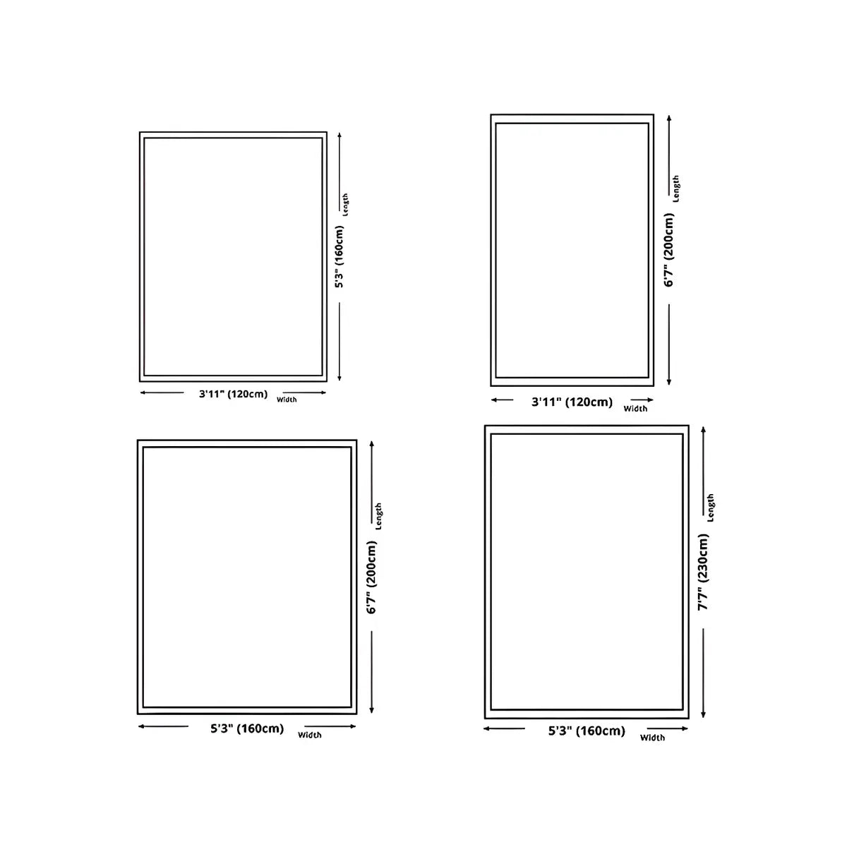 Bedroom Checkered Pattern Polyester Black Area Rug Image - 14