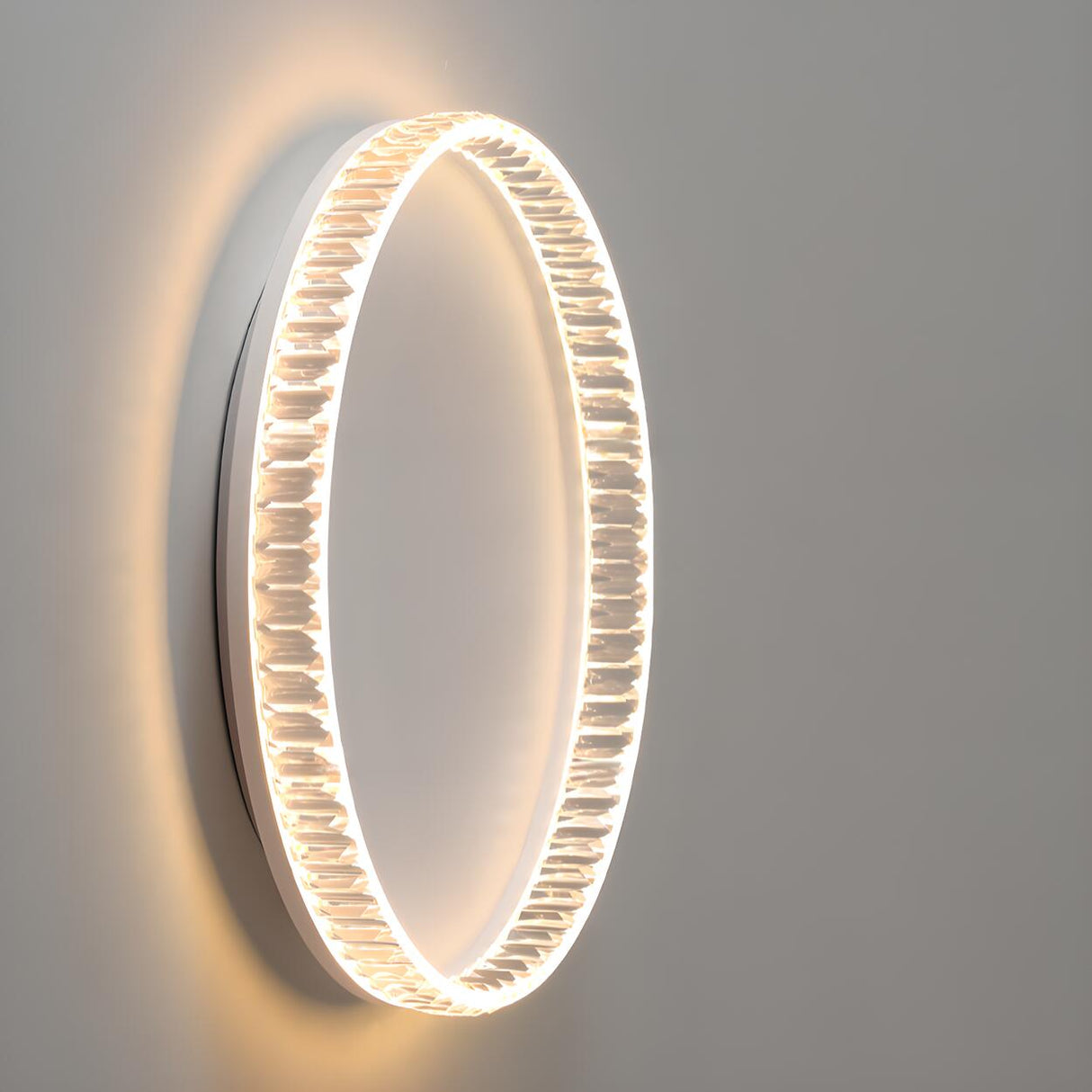 Bedroom Gold Circular LED Flush Mount Ceiling Light Image - 11