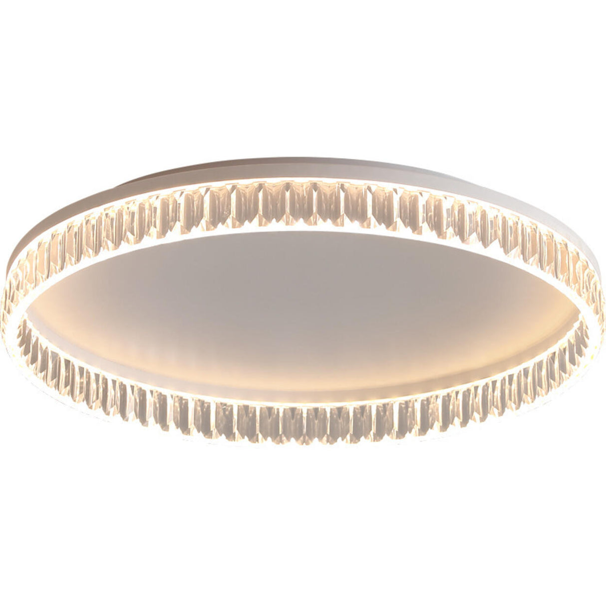 Bedroom Gold Circular LED Flush Mount Ceiling Light Image - 5
