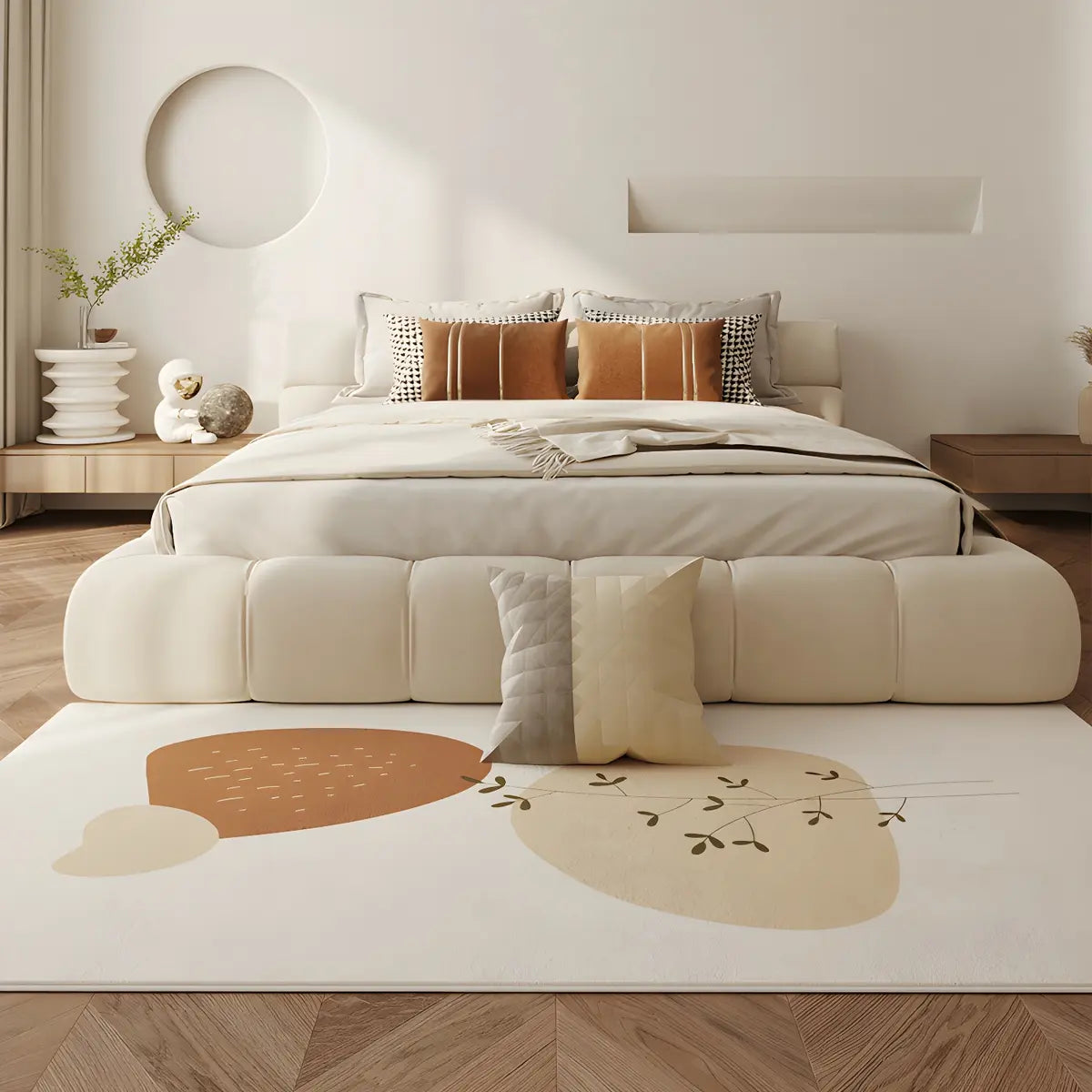 Bedroom Lemon Printed Rectangle Polyester Area Rug Image - 4