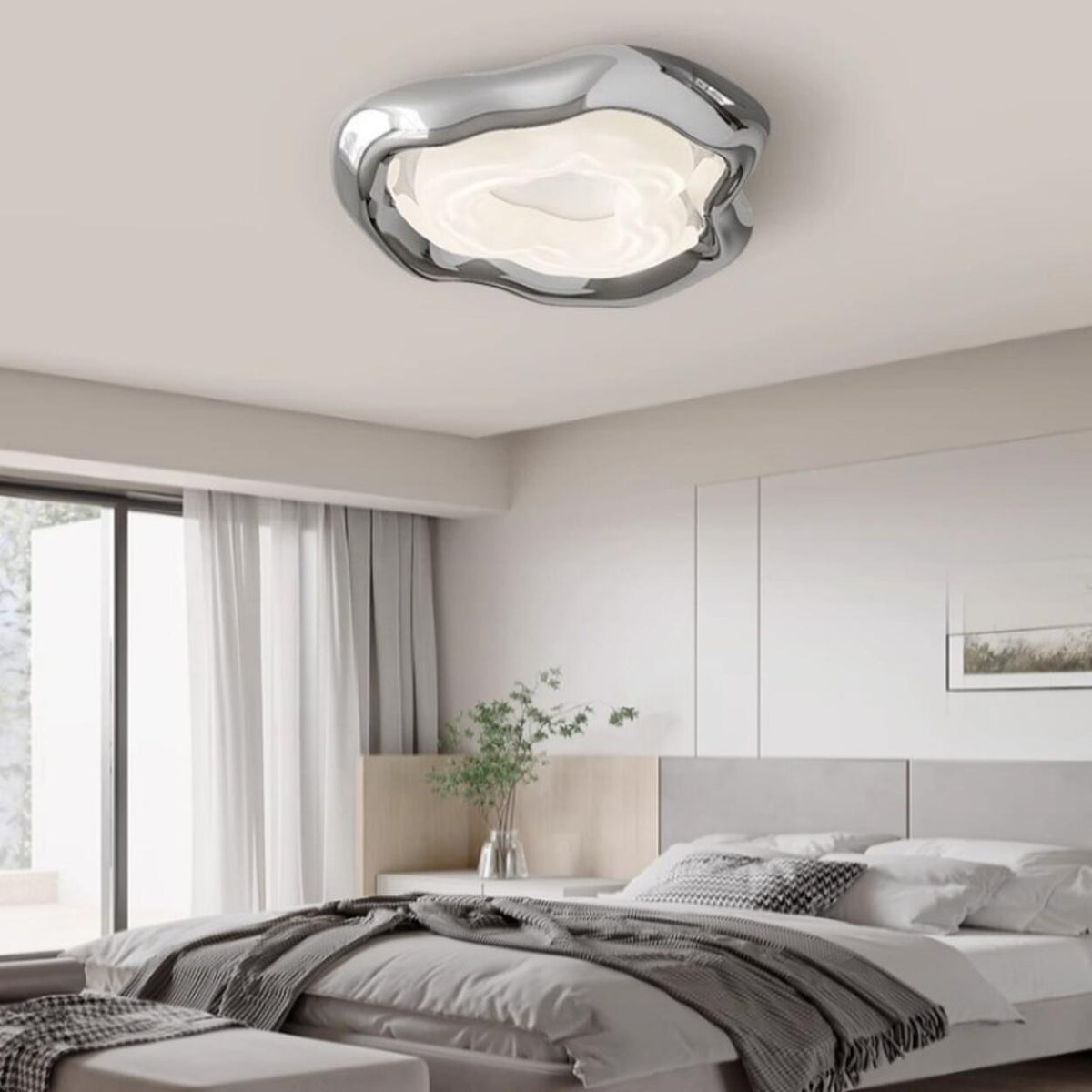modern flush mount ceiling light bedroom