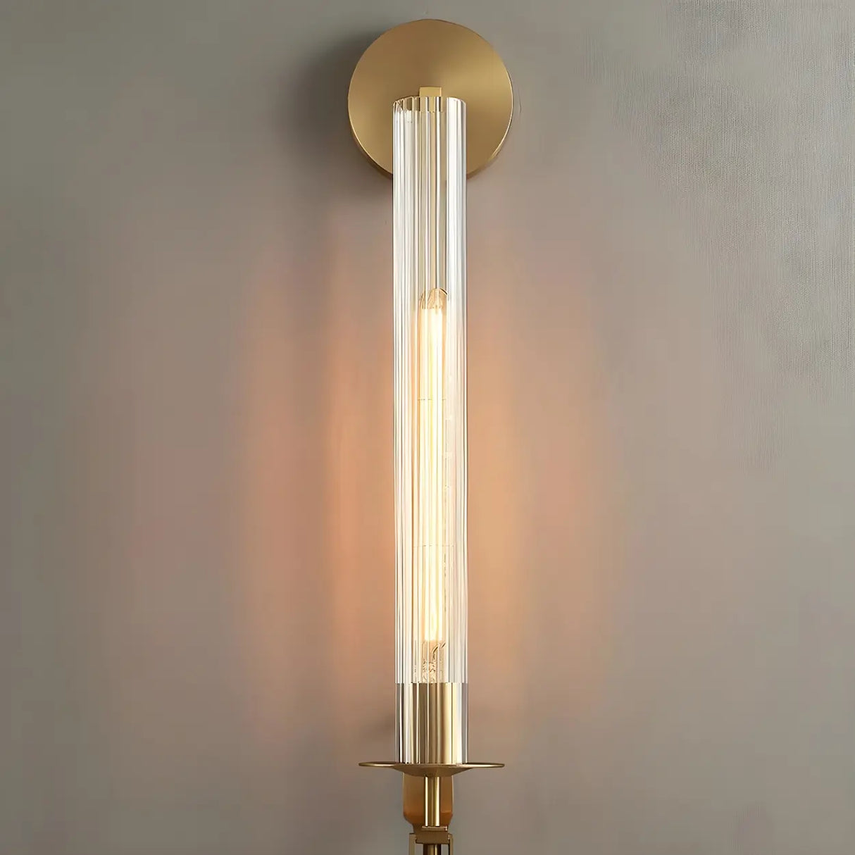 Bedroom Modern Gold Cylinder LED Vanity Lighting Image - 9