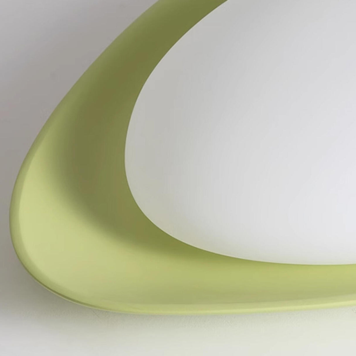 Bedroom Off-White Egg Resin Flush Mount Ceiling Light Image - 16