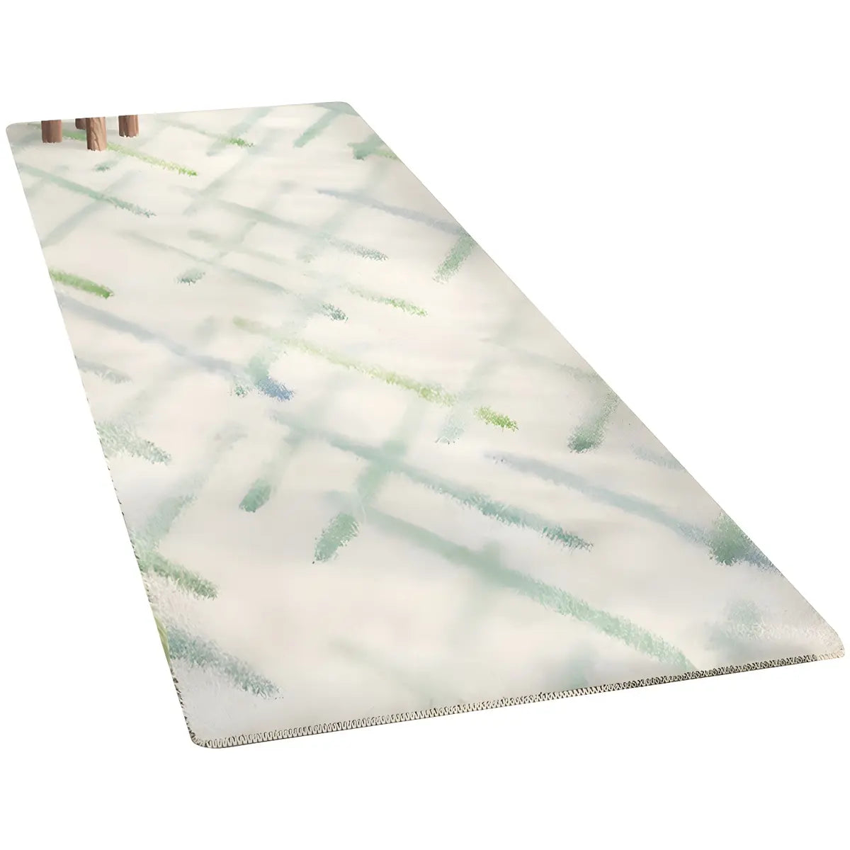 Bedroom Pet Friendly Rectangle Lambswool Ombre Area Rug Image - 5