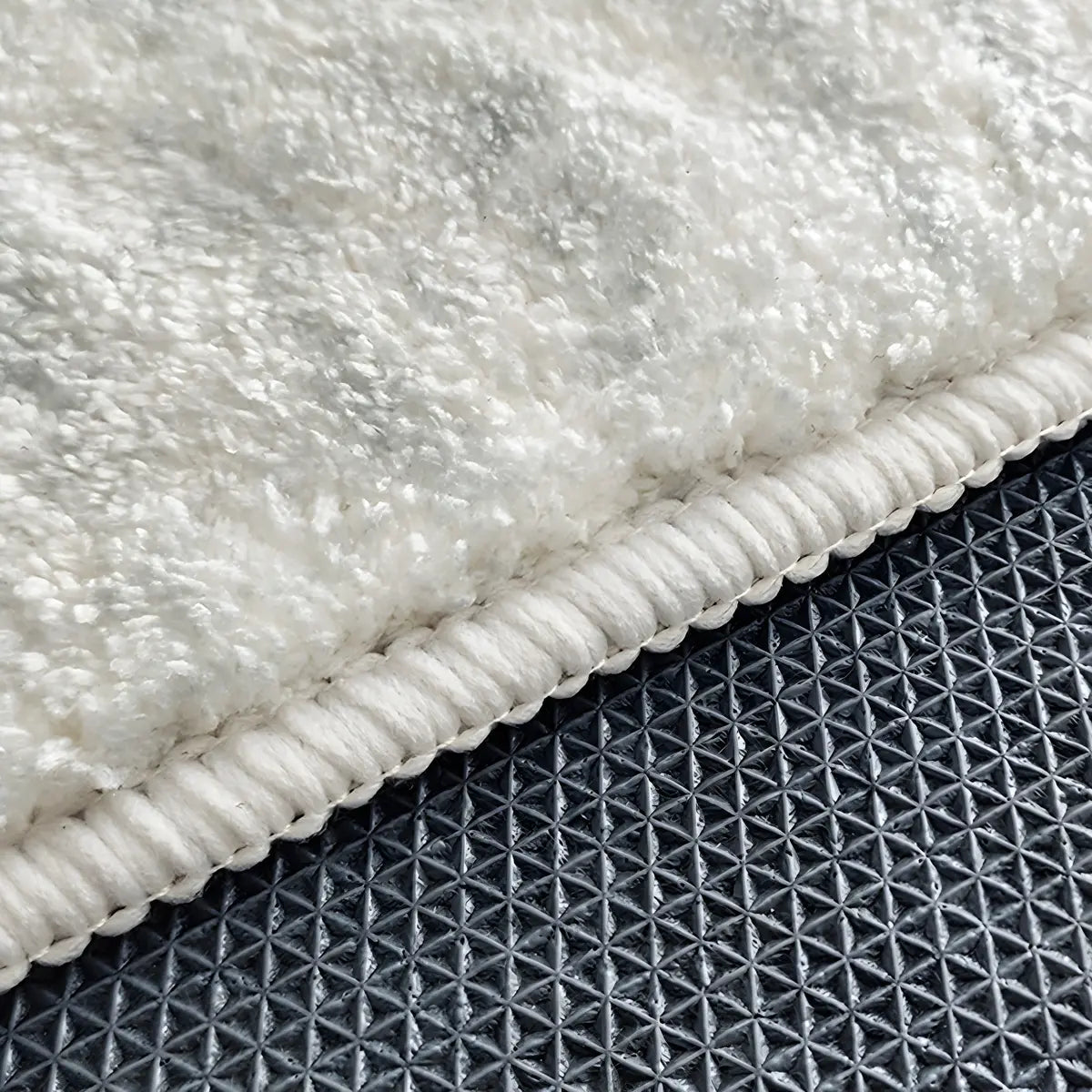 Bedroom Pet Friendly Rectangle Lambswool Ombre Area Rug Image - 7