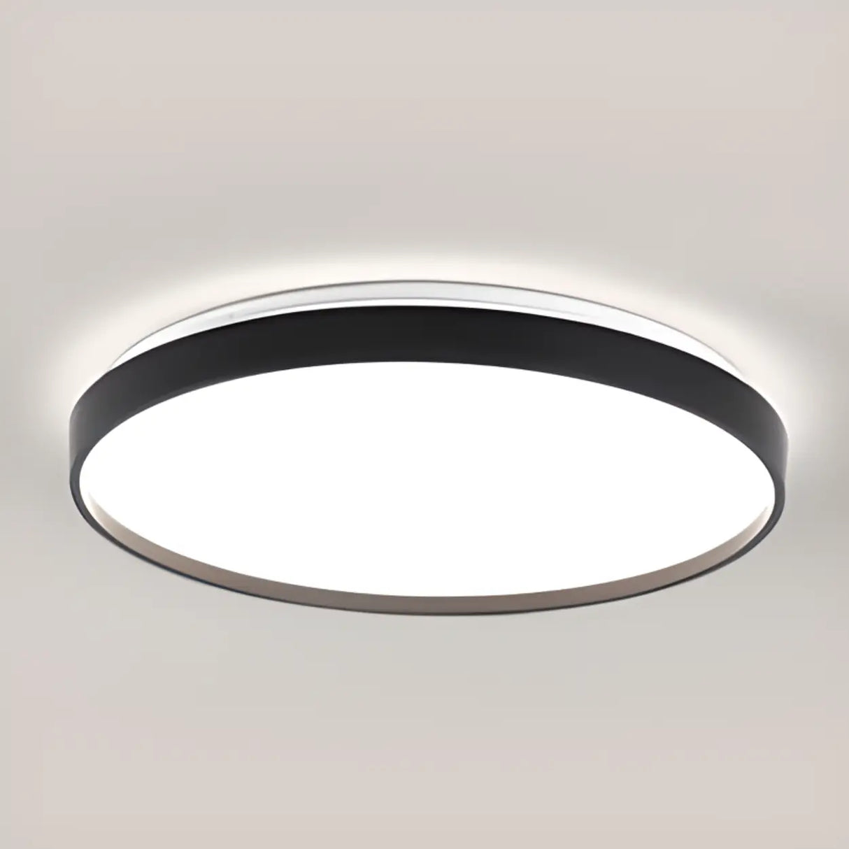 Bedroom Simplistic White LED Flush Mount Ceiling Light Image - 14