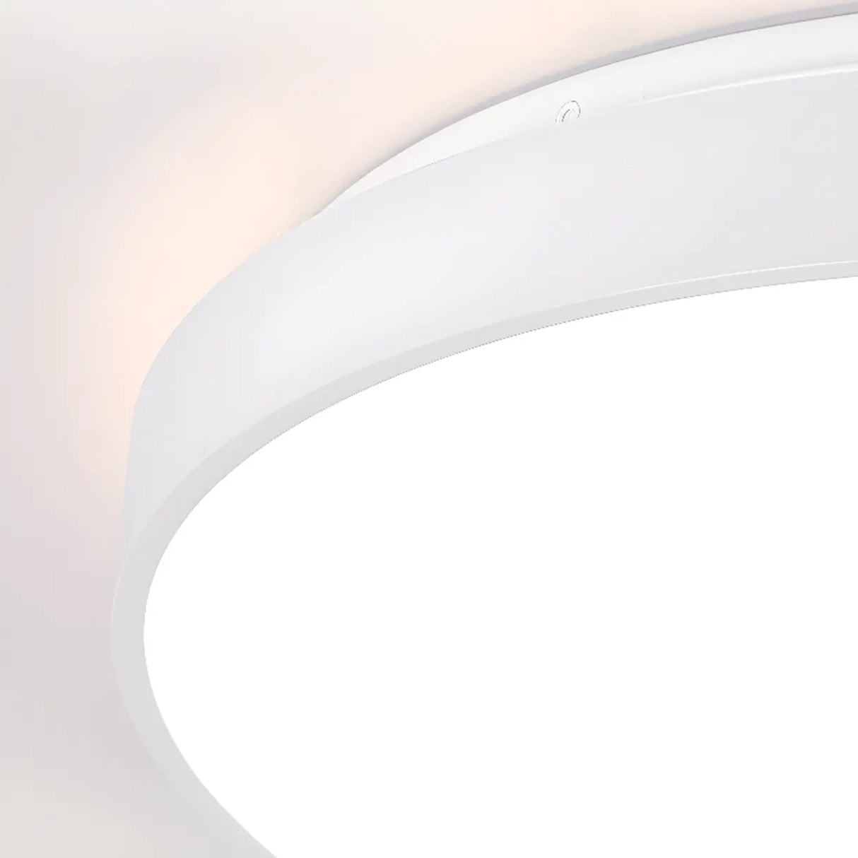 Bedroom Simplistic White LED Flush Mount Ceiling Light Image - 16