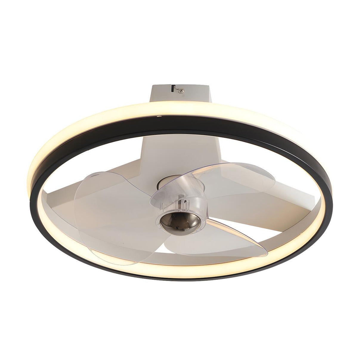 Bedroom Stylish Circular Ceiling Fan With LED Light Image - 5