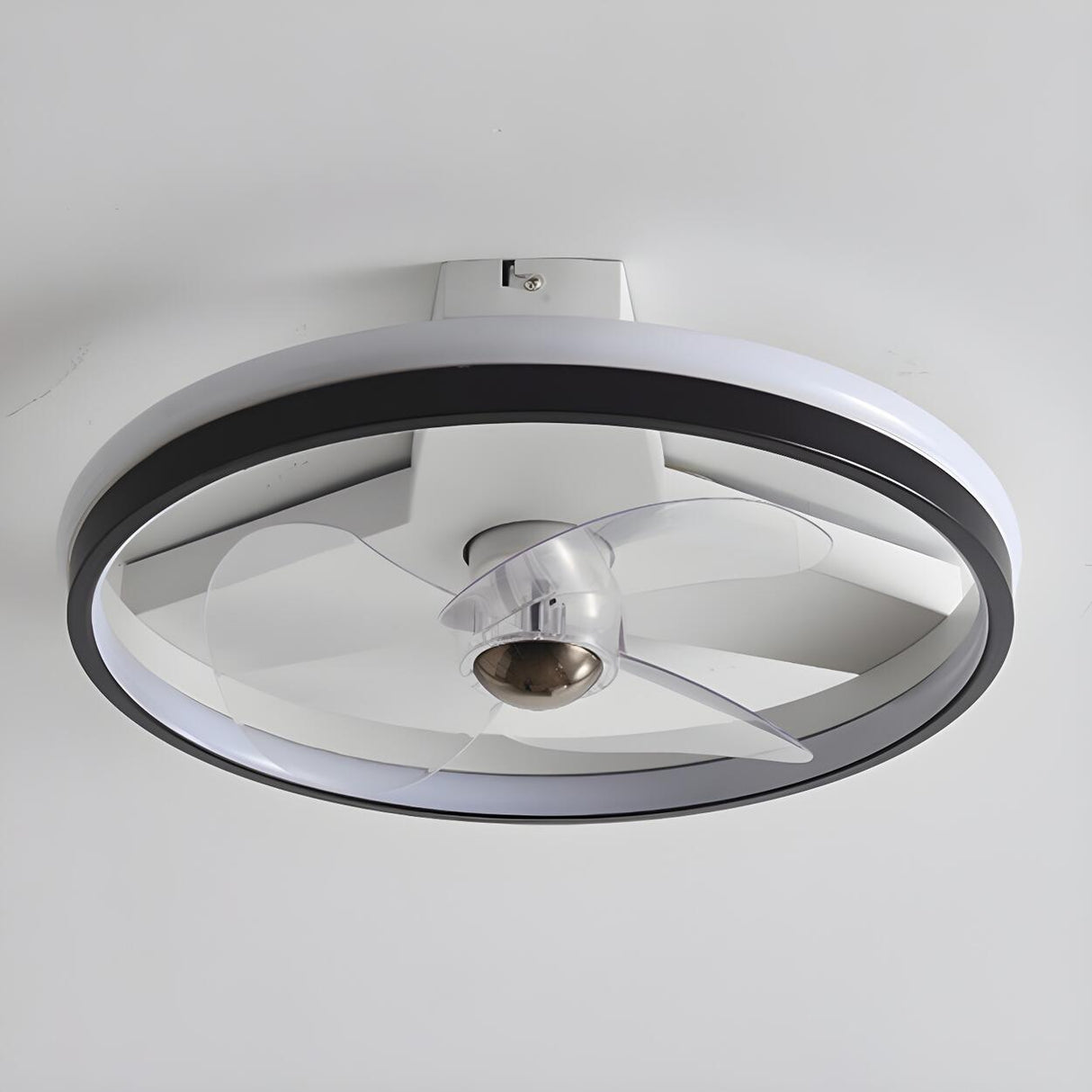 Bedroom Stylish Circular Ceiling Fan With LED Light Image - 7