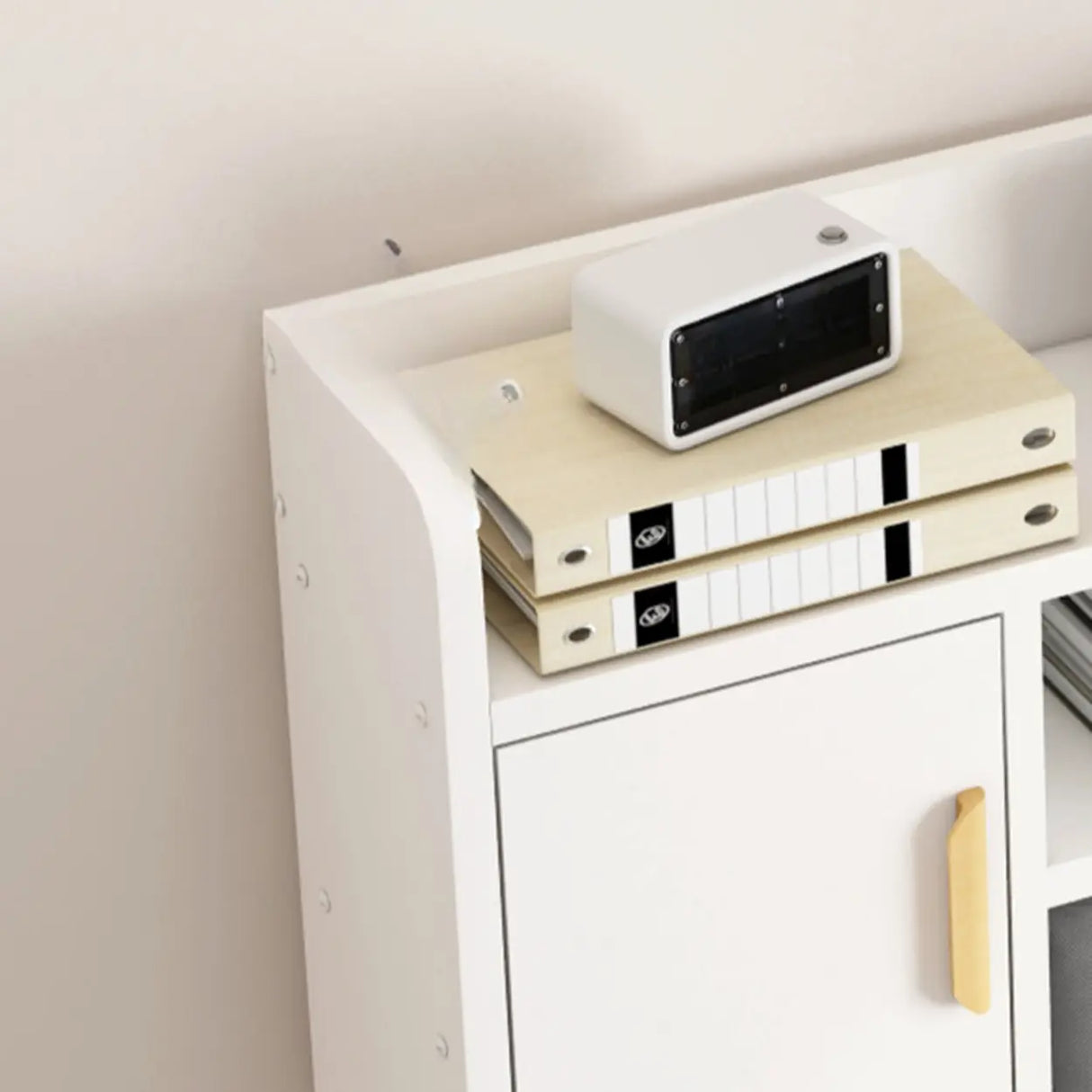 Bedroom Wood Storage Kids Computer Desk with Shelves Image - 14