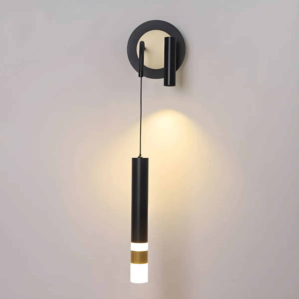 Bedside 2-Light Cylinder Adjustable Reading Wall Sconce Image - 11