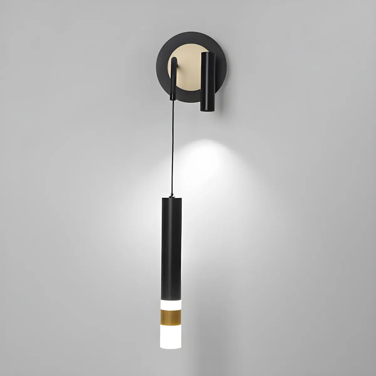 Bedside 2-Light Cylinder Adjustable Reading Wall Sconce Image - 12