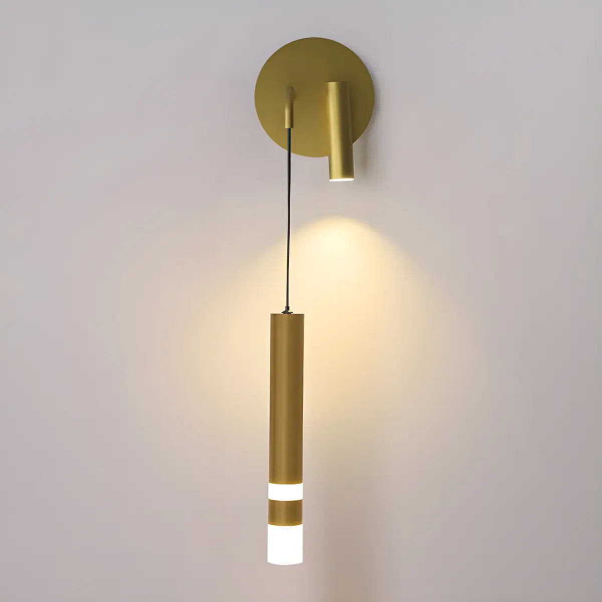 Bedside 2-Light Cylinder Adjustable Reading Wall Sconce Image - 13