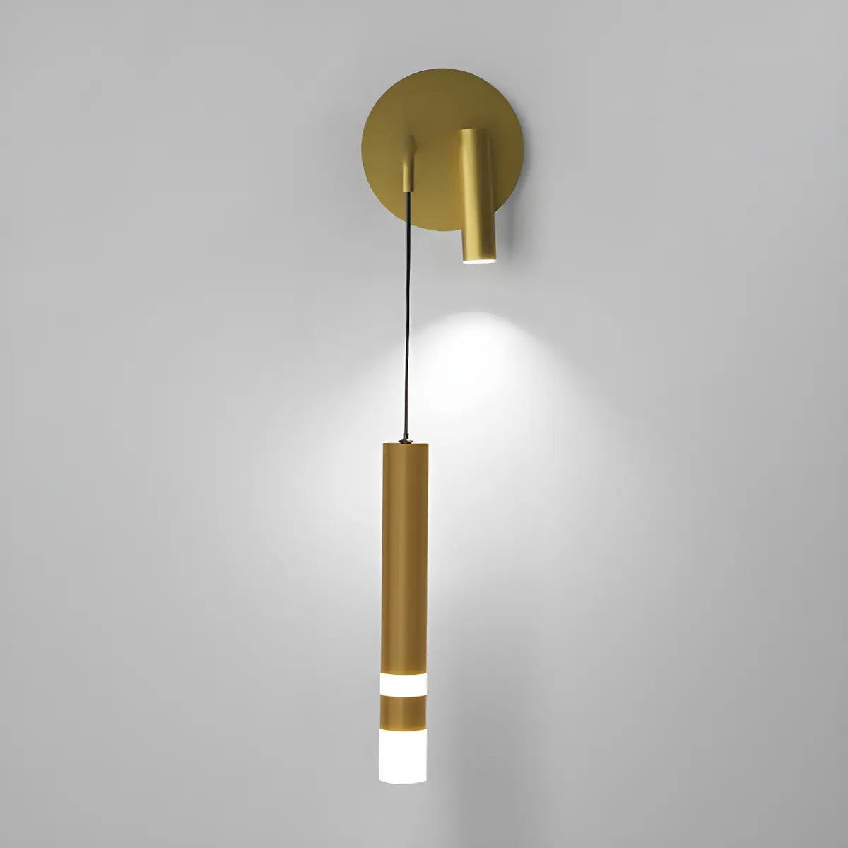 Bedside 2-Light Cylinder Adjustable Reading Wall Sconce Image - 14