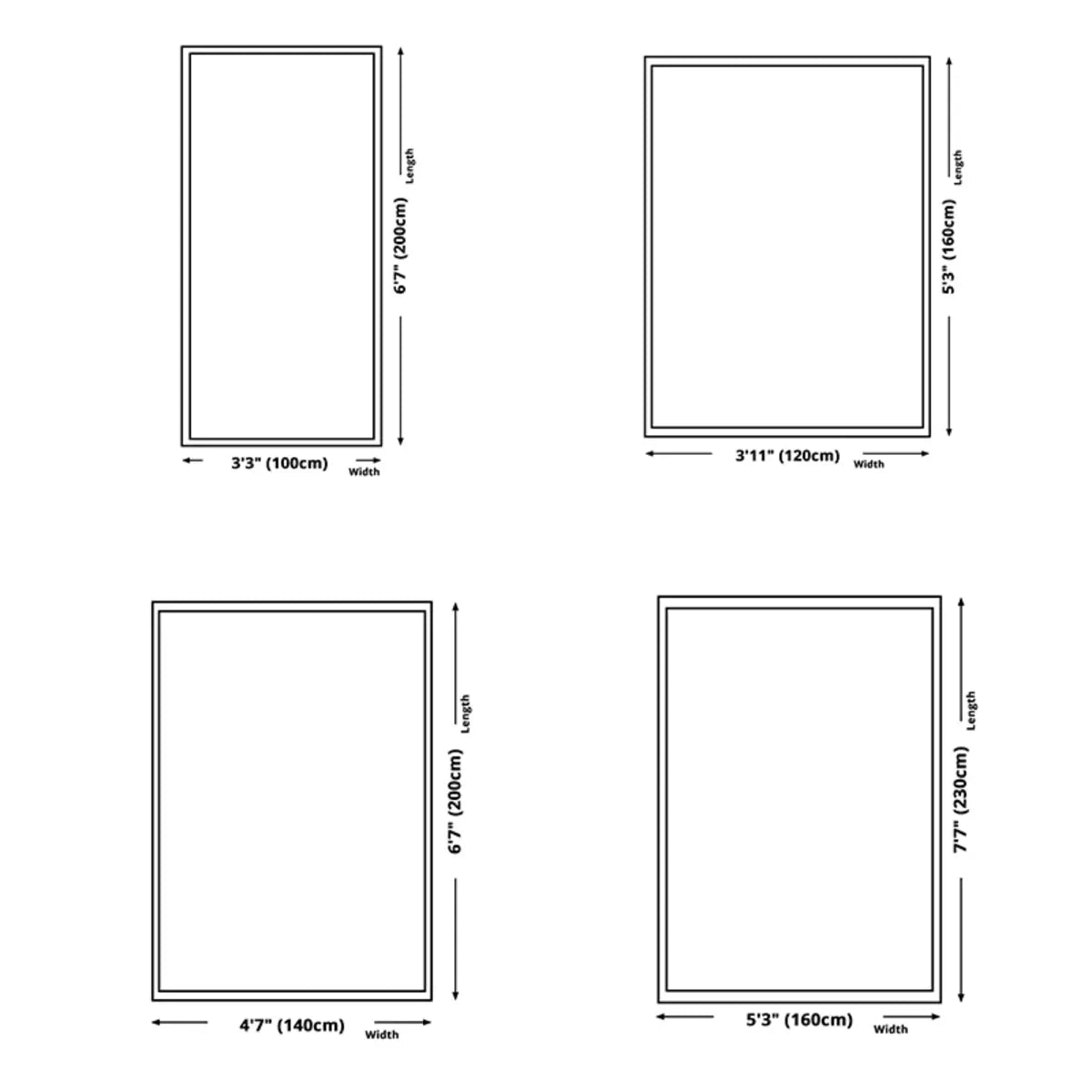 Beige-Black Contemporary Abstract Flannel Area Rug Image - 14