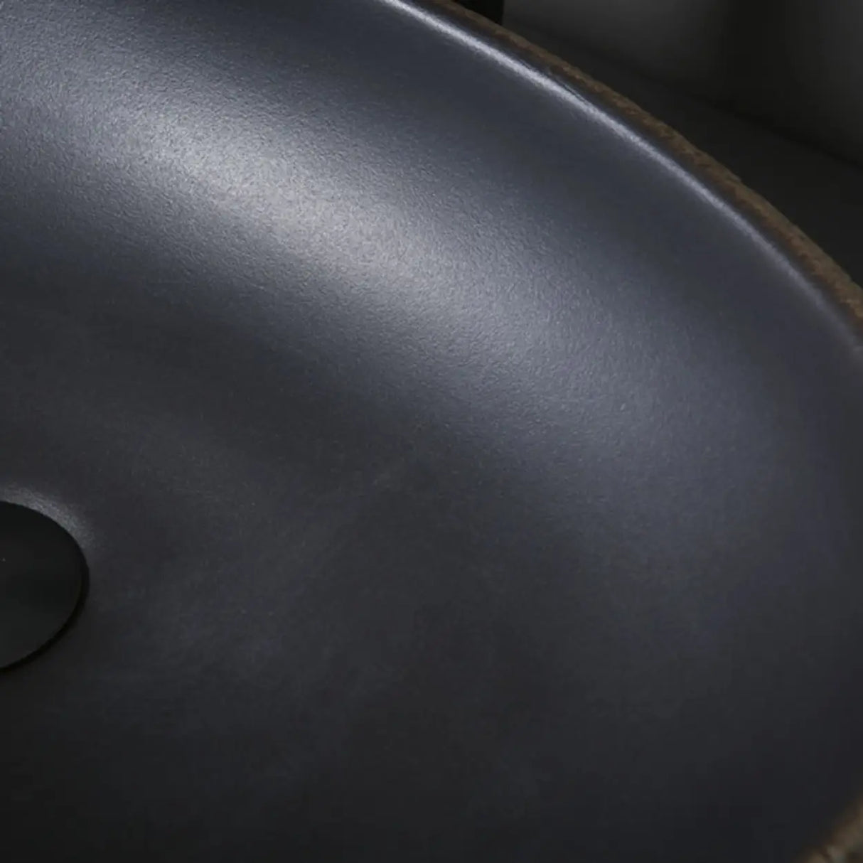 Beige Finish Hand Carved Oval Shape Ceramic Bowl Sinks Image - 10