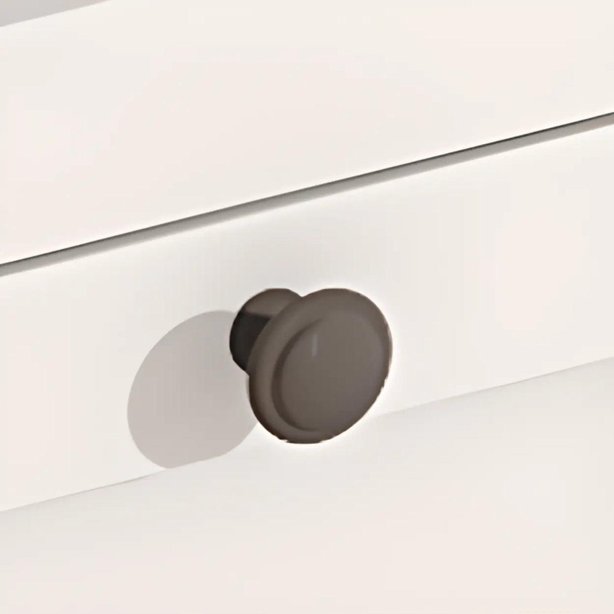 Beige Finish Metal Narrow Length Dresser for Drawers Image - 8