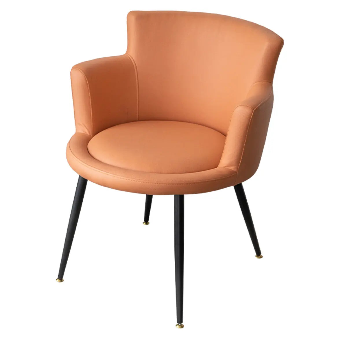 Beige Fixed Back Wood Four Legs Arm Chair with Pillow Image - 9