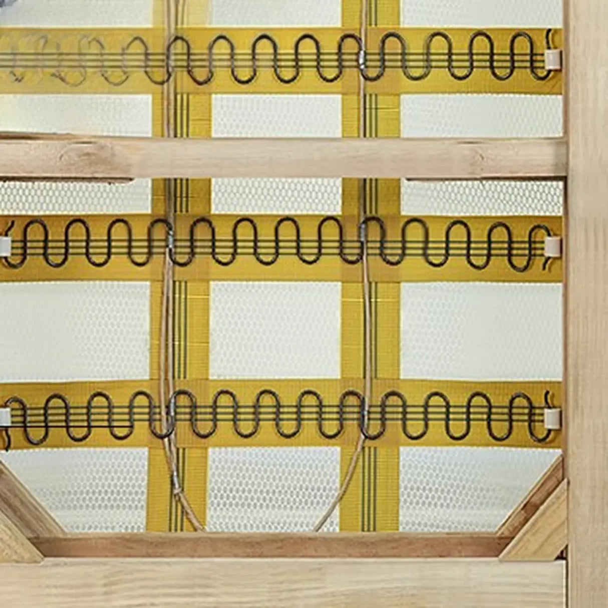 Beige Large Rectangular Reclining Fabric Lounger Sofa Image - 6