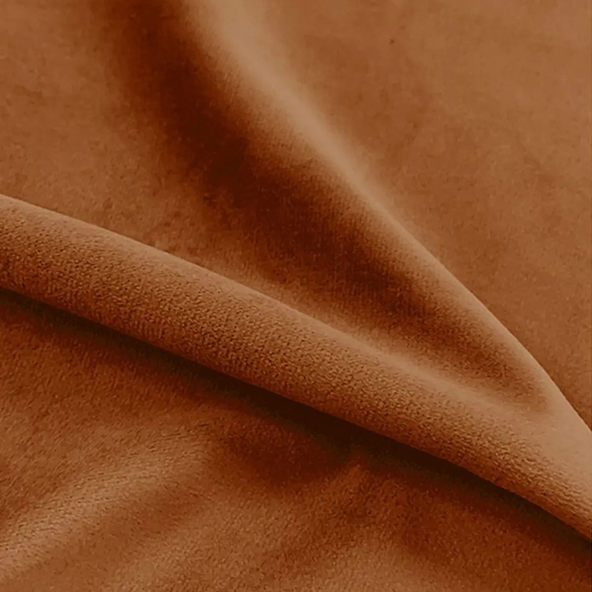 Beige Orange Frosted Velvet Fixed Back Arm Chair Image - 8