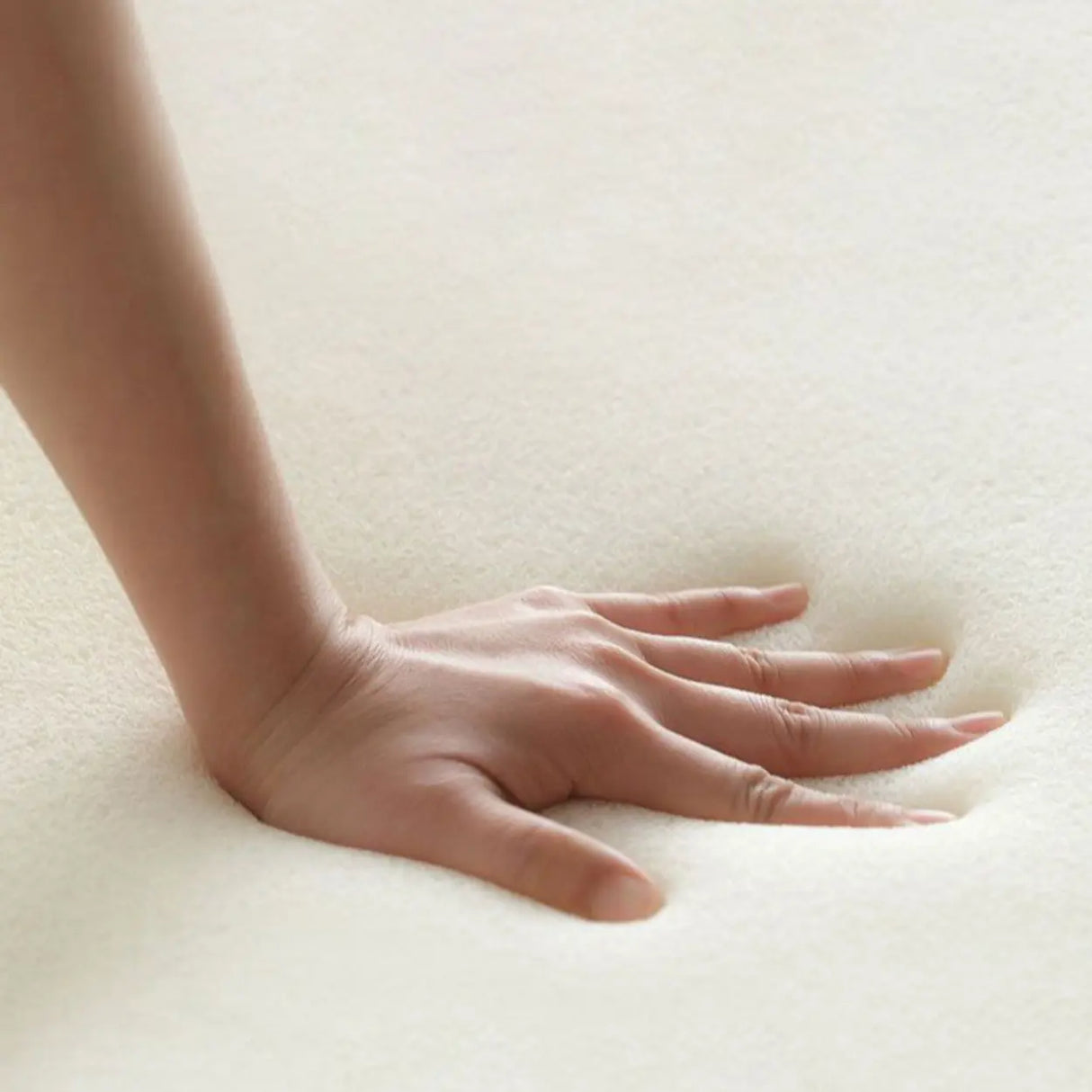 Beige Sherpa Curved Back Sloped Arms Accent Chair Image - 8