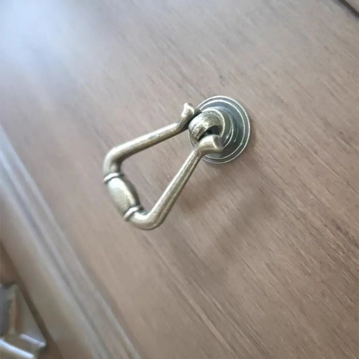 Birch Wood Dark Finish Storage Floor Shelf Console Table Image - 6