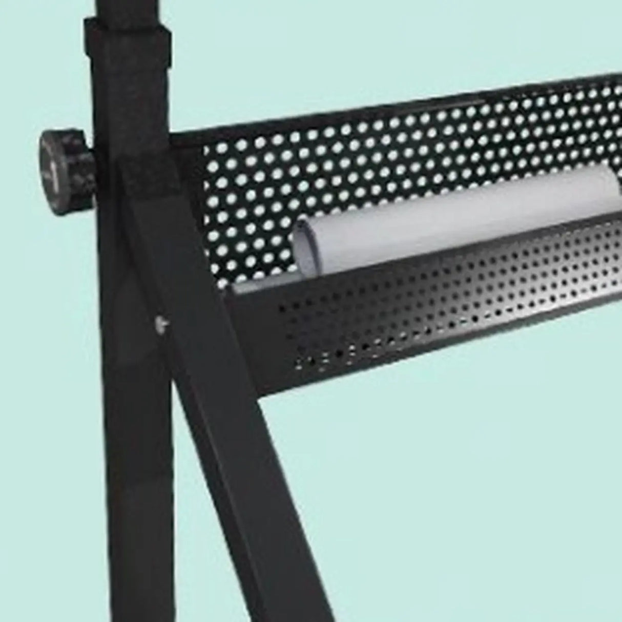 Black Adjustable Glass Drafting Desk with Storage Image - 5