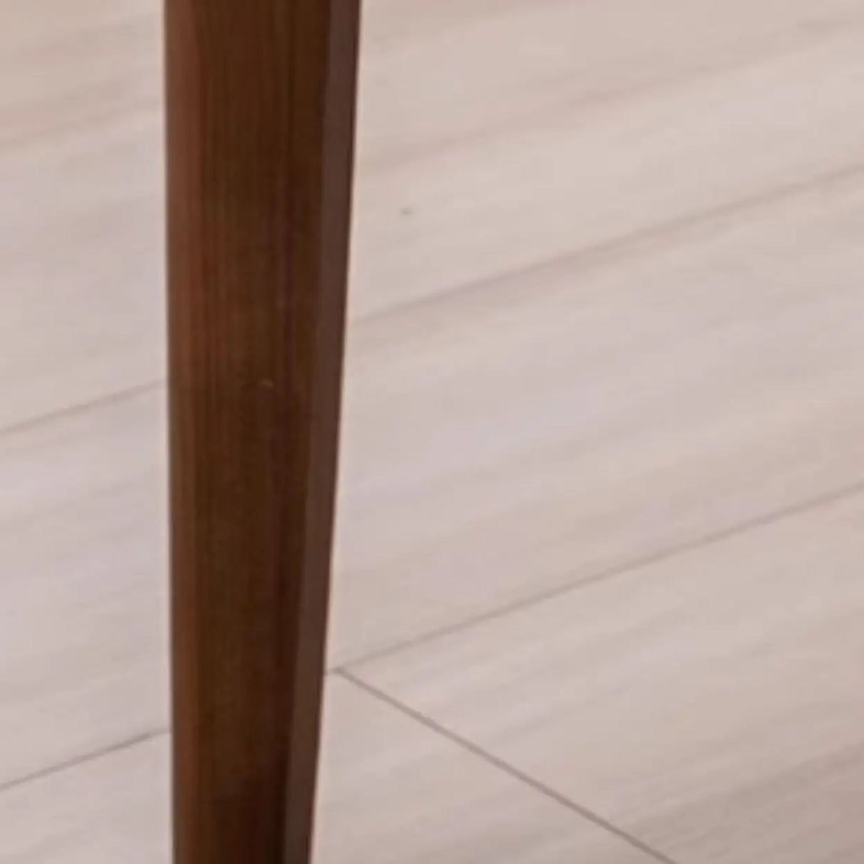 Black Curved Back Leather Armless Wood Dining Chair Image - 11