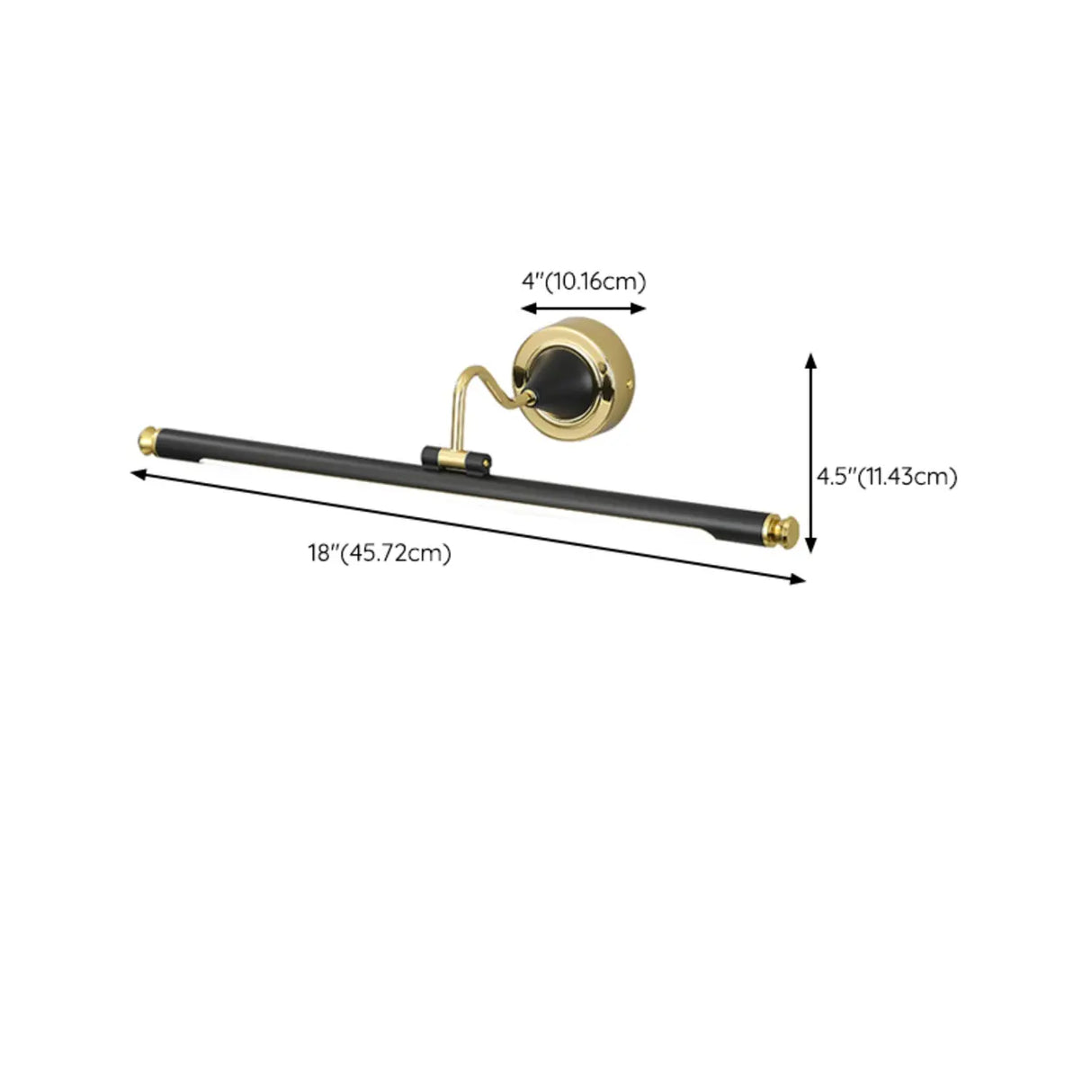 Black Cylinder Modern Wall-Mounted Vanity Lights Image - 12