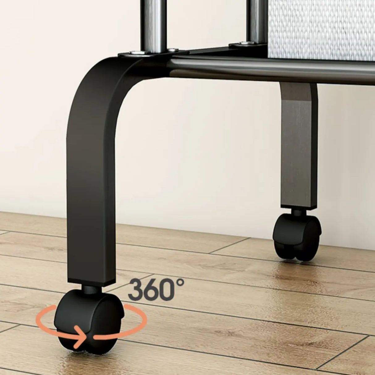 Black Double Rail Metal Freestanding Hooks Closet Rack Image - 5