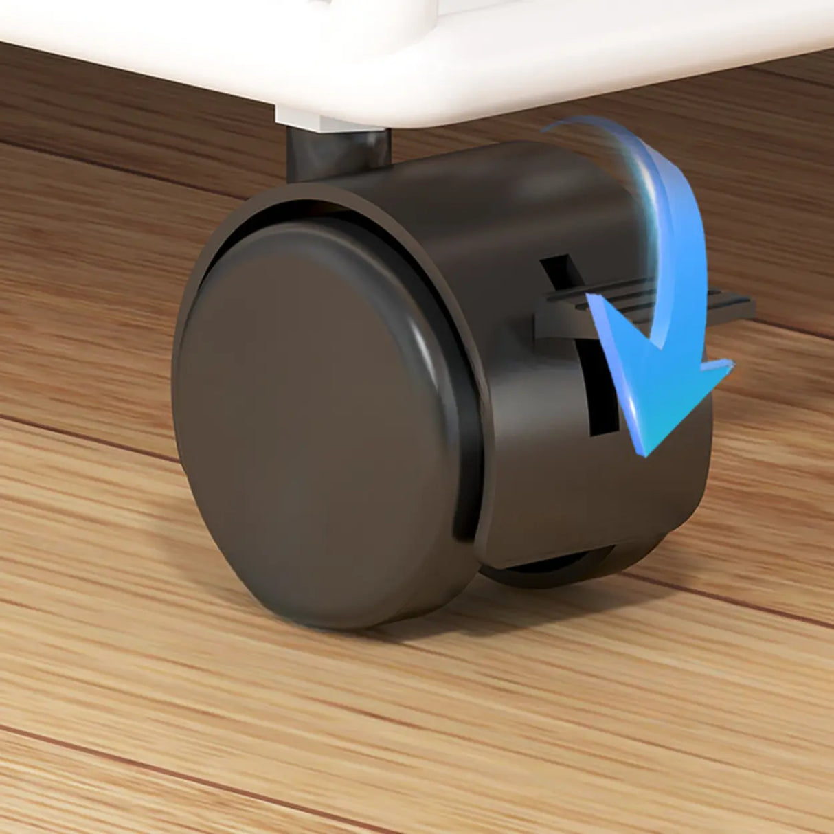 Black Freestanding Metal Utility Cart with Shelves Image - 8