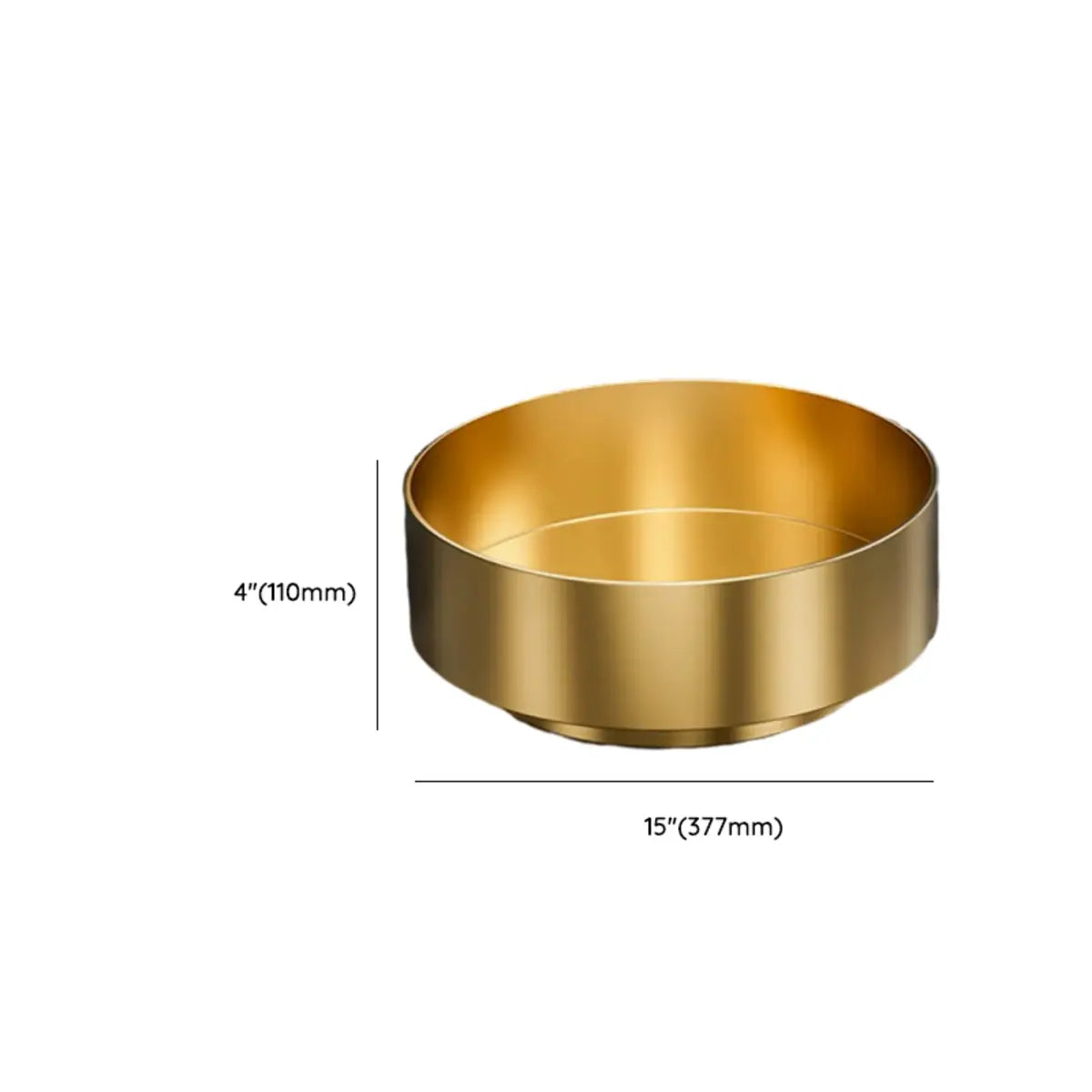 Black Gold Circular Stainless Steel Bathroom Bowl Sinks