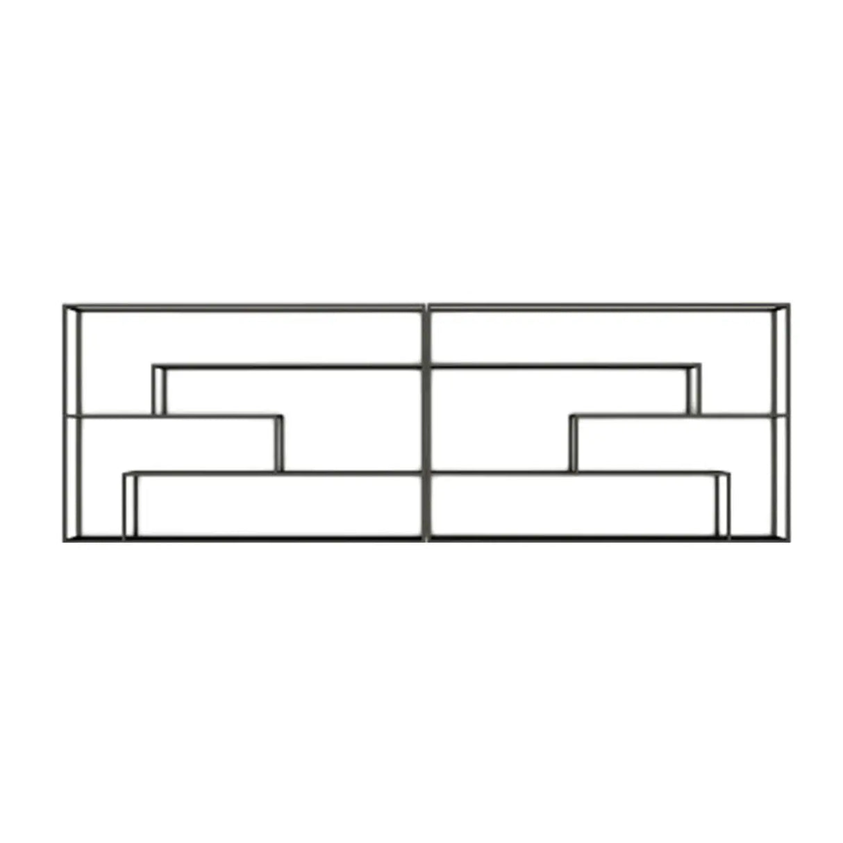 Black Industrial Metal Large Wall Wine Rack Organizer Image - 18