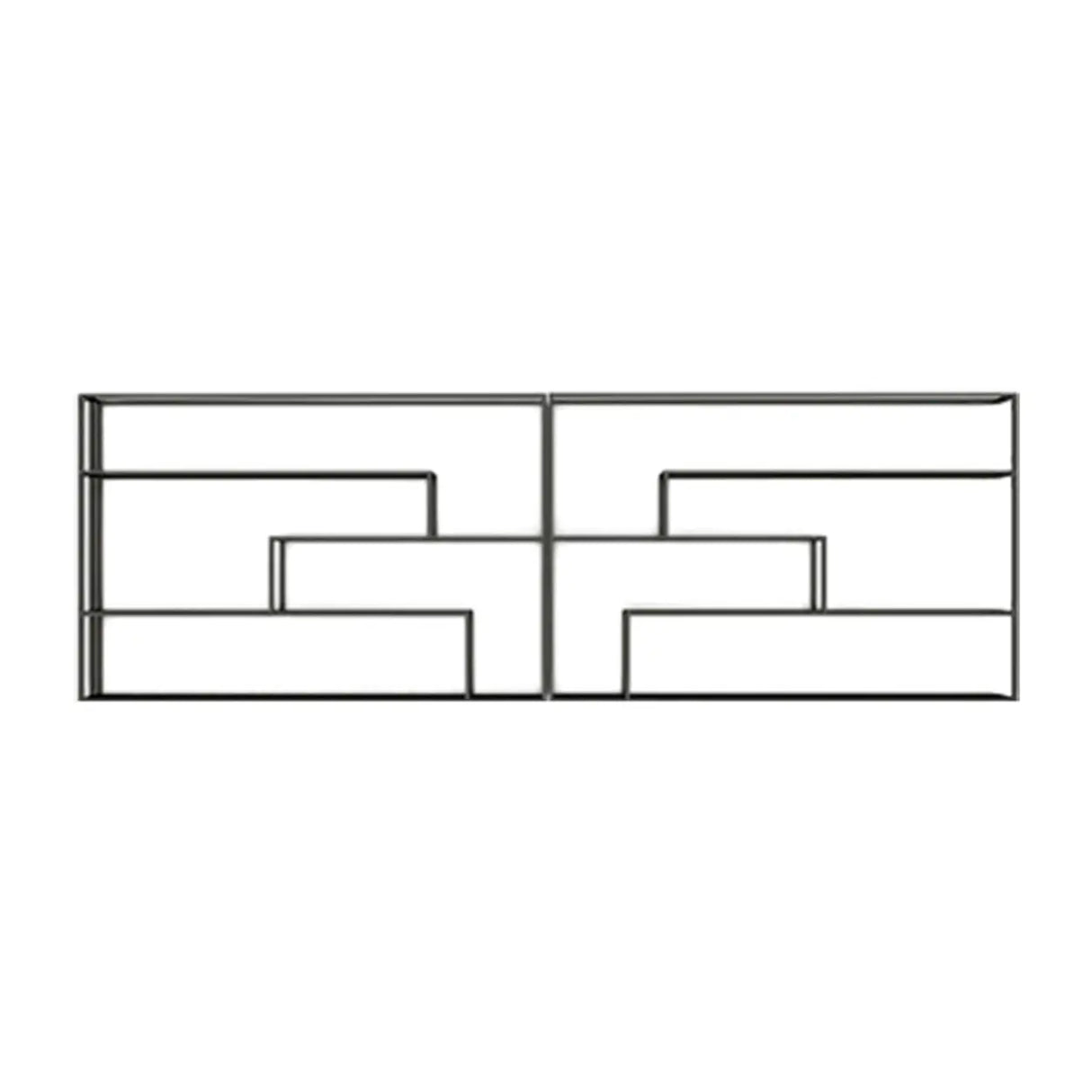 Black Industrial Metal Large Wall Wine Rack Organizer Image - 2