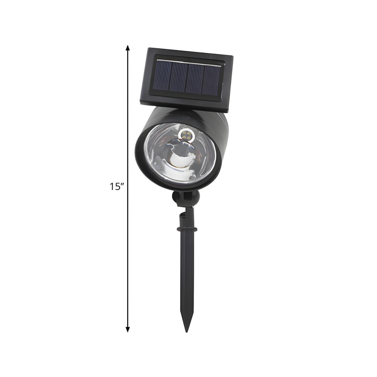 Black Lawn Lamp Column Spotlight Landscape Lighting
