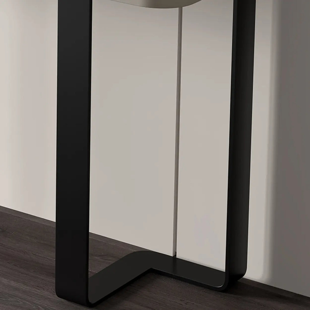 Black Metal Rectangular Console Table with Drawers Image - 11