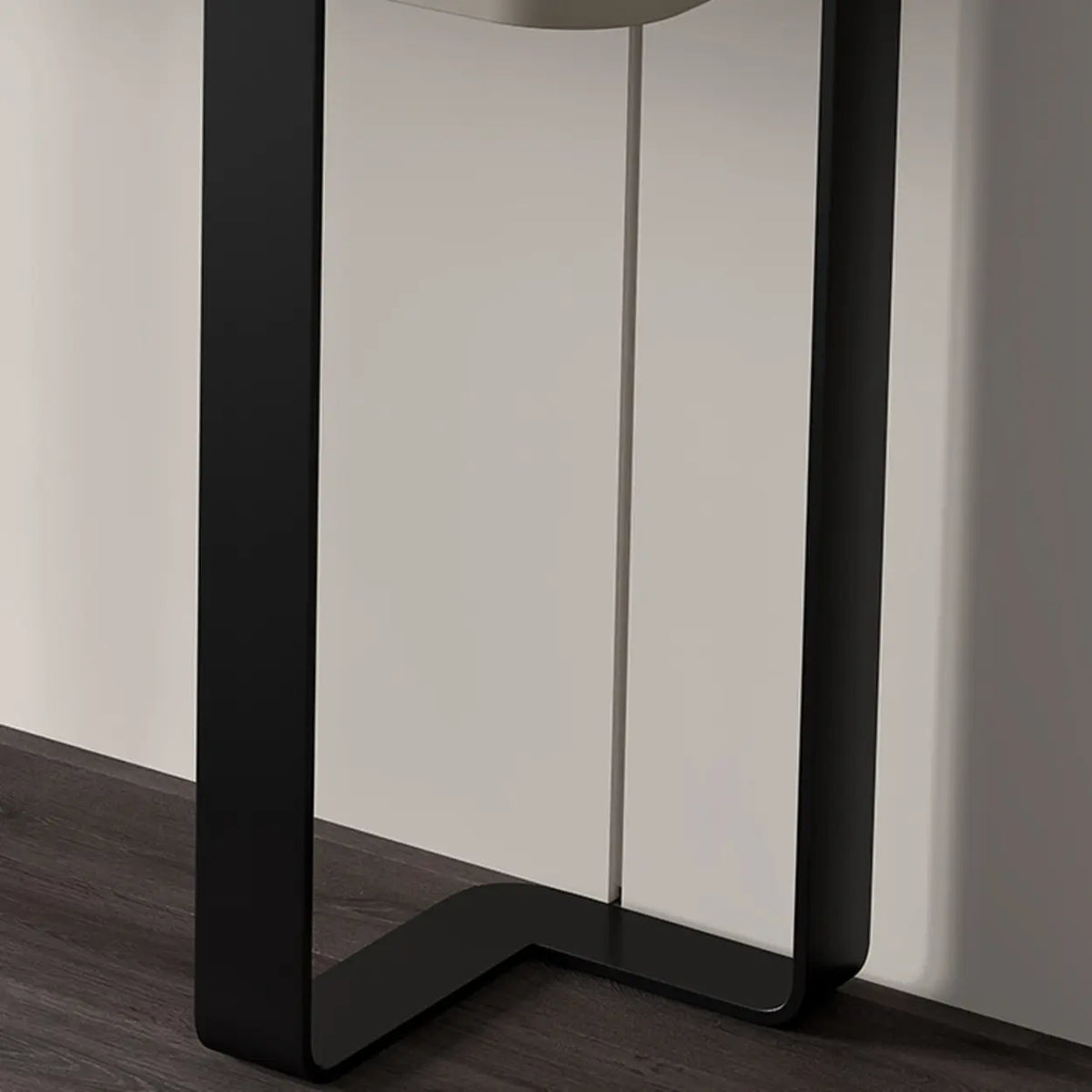 Black Metal Rectangular Console Table with Drawers Image - 11