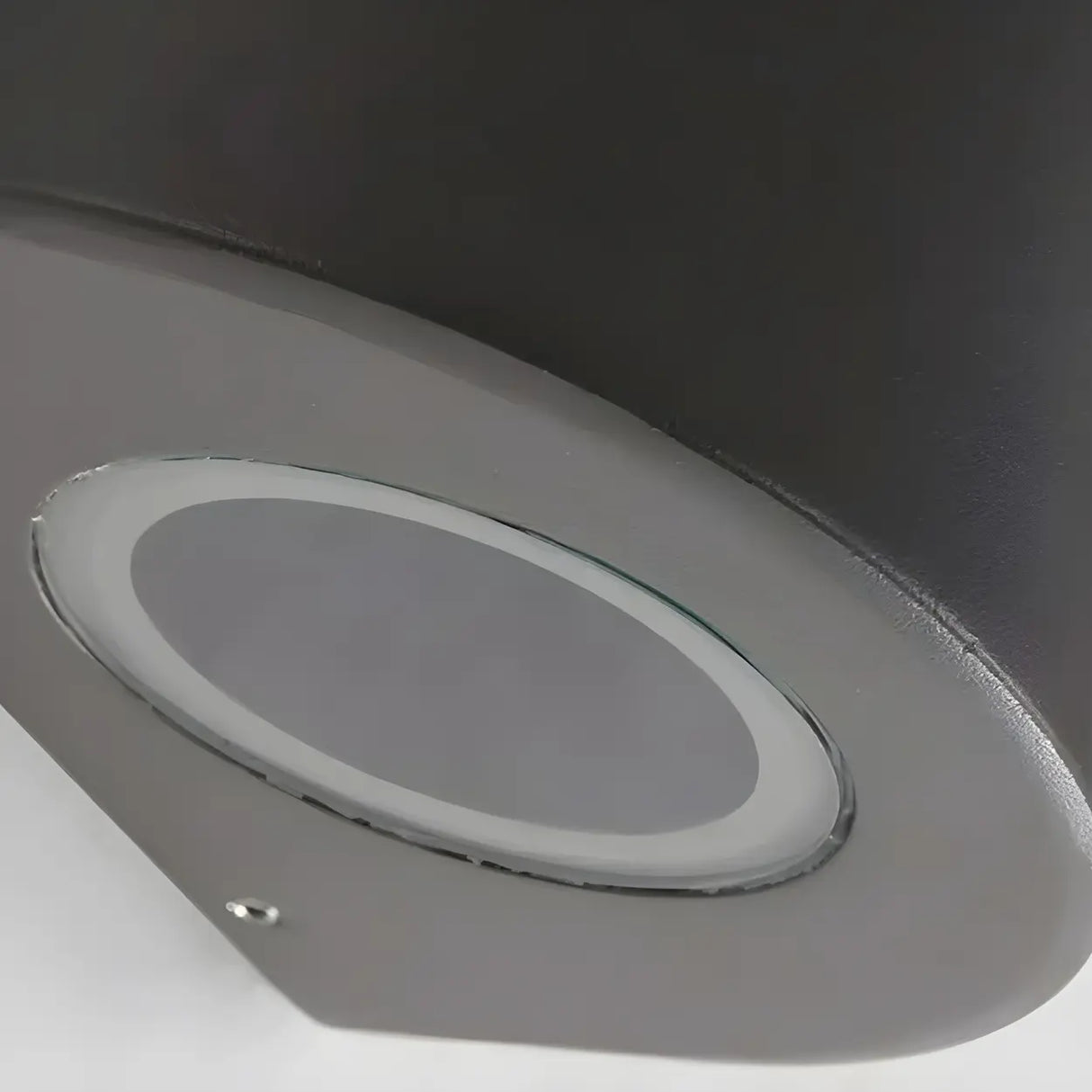 Black Modern Cone Metal Exterior LED Wall Light Image - 11