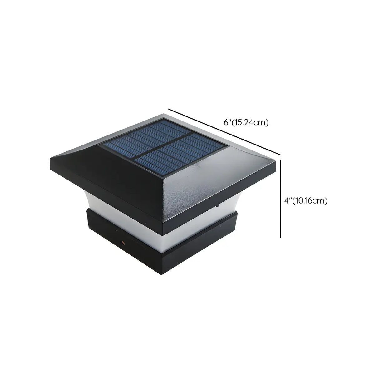 Black Modern Hexagonal Geometric LED Outdoor Lamp