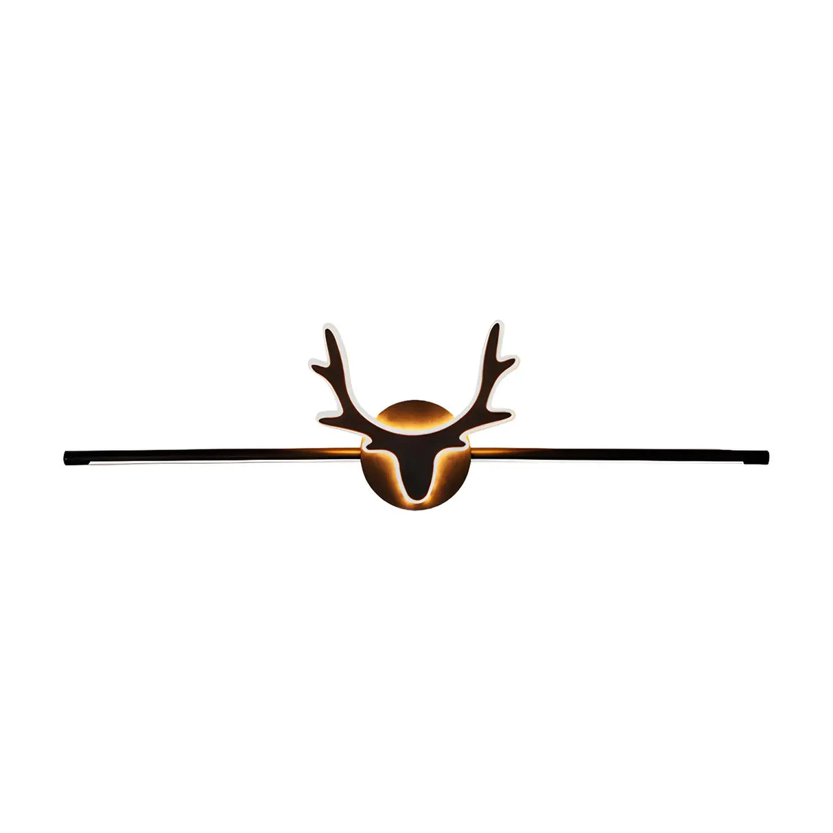 Black Nordic Creative Antler Shape Iron Vanity Light Image - 5