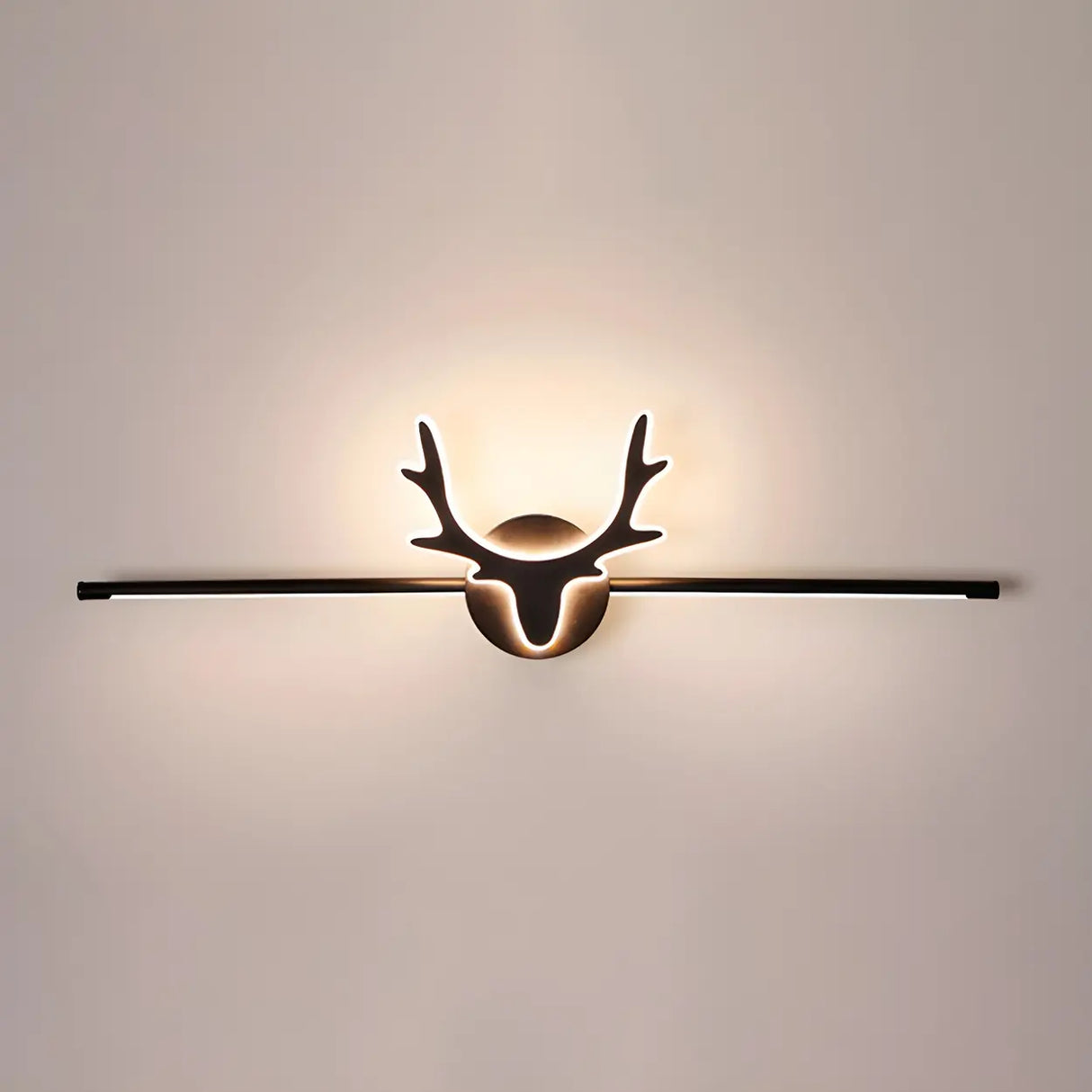 Black Nordic Creative Antler Shape Iron Vanity Light Image - 7