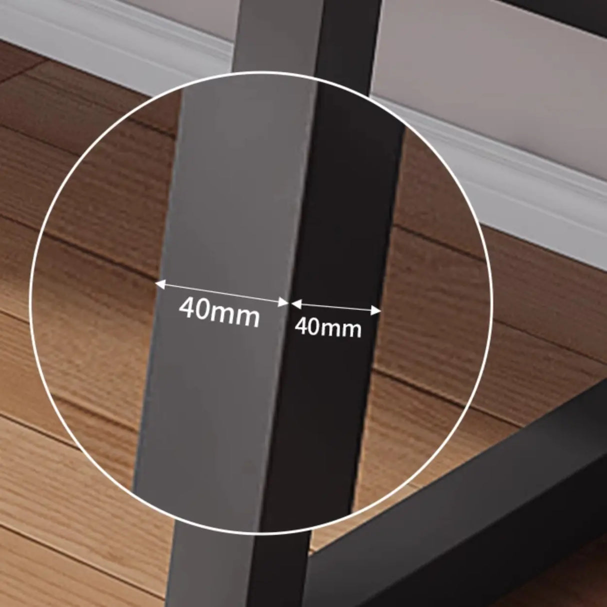 Black Walnut Rectangle Butcher Block Sled Writing Desk Image - 7