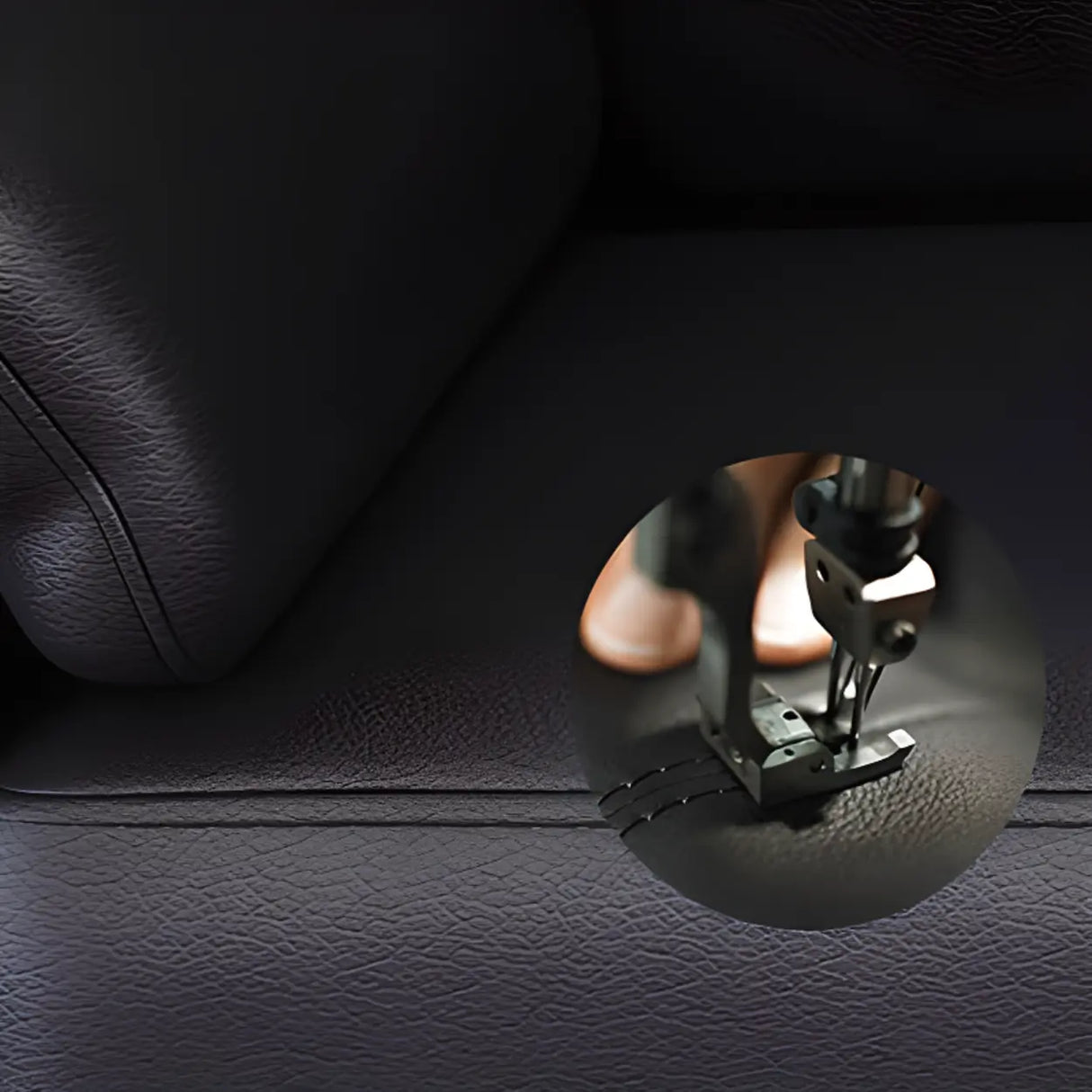 Black Waterproof Leather Upholstered Back Loveseat Image - 11