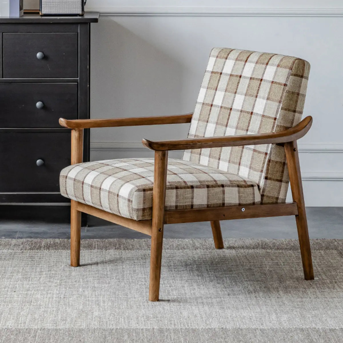 Blackish Green Stain Resistant Oiled Leather Arm Chair Image - 13