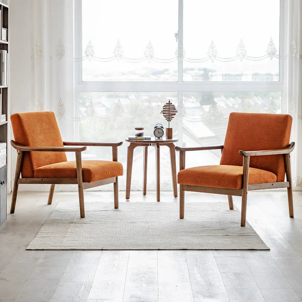 Blackish Green Stain Resistant Oiled Leather Arm Chair Image - 17