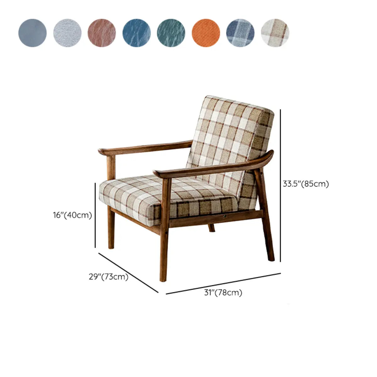 Blackish Green Stain Resistant Oiled Leather Arm Chair