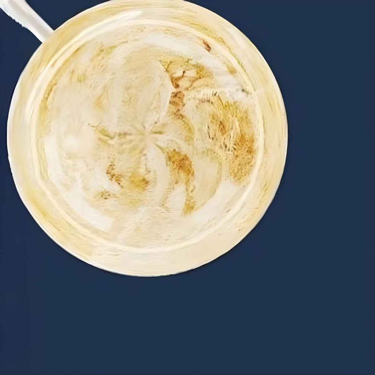 Blue Globe Gold Ring LED Semi-Flush Mount Ceiling Light Image - 7