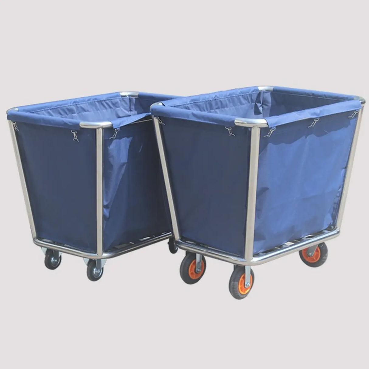 Blue Stainless Steel Large Storage Utility Carts Image - 12