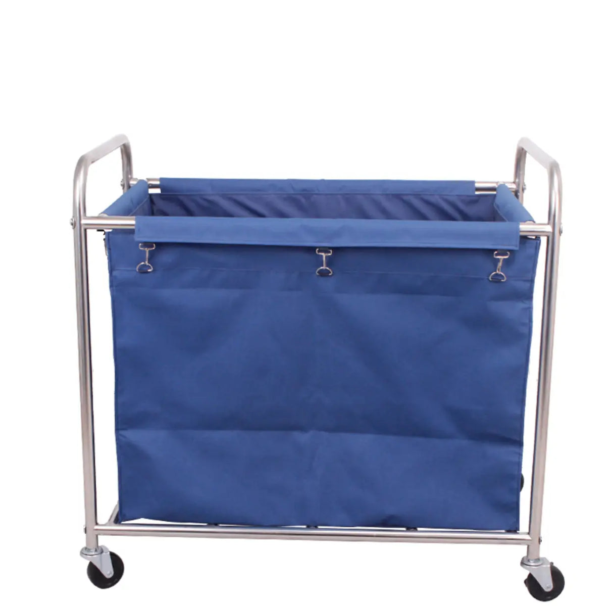 Blue Stainless Steel Large Storage Utility Carts Image - 7