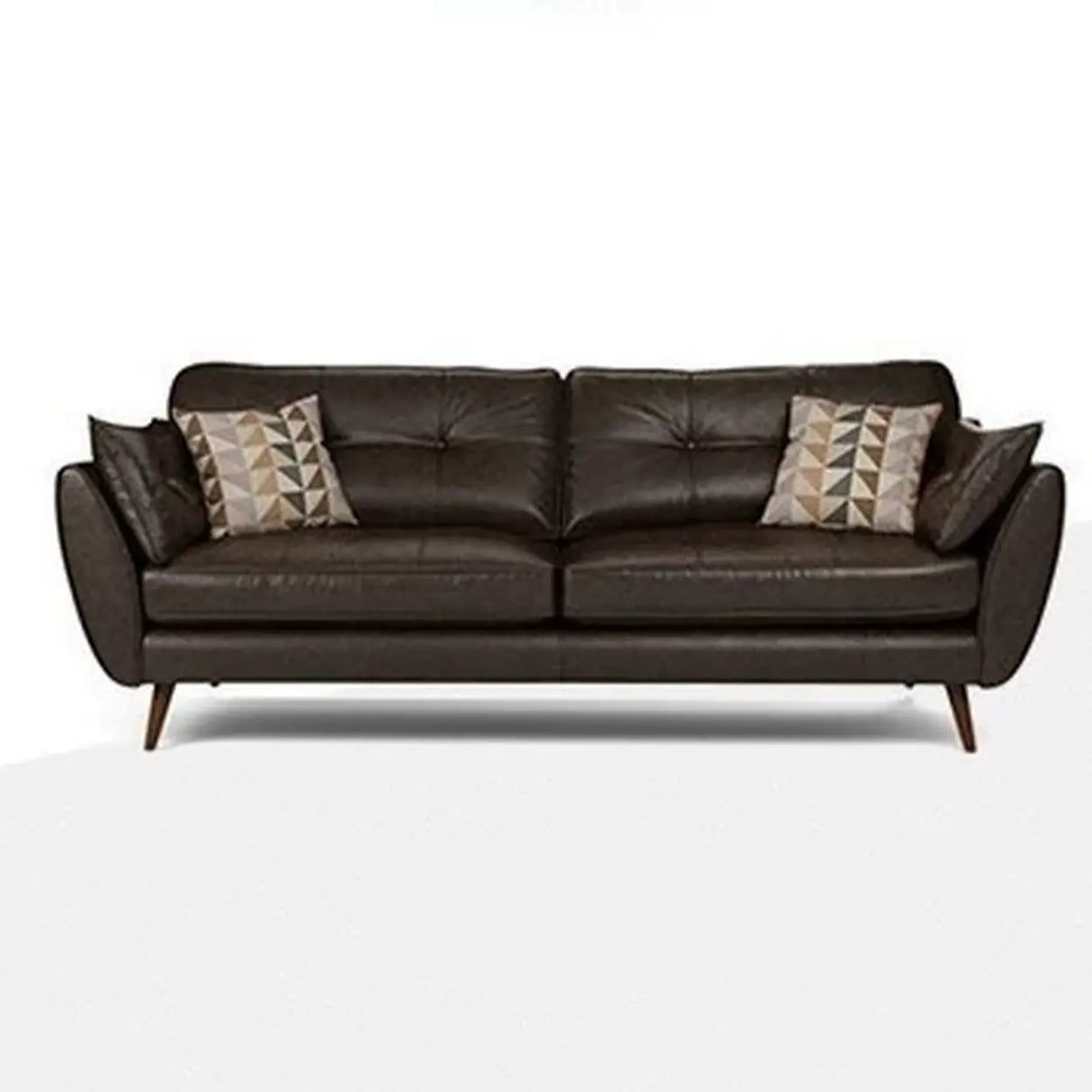 Blue Waterproof Leather Wood Frame Loveseat with Pillow Image - 8